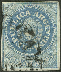GJ.9, 15c. with accent, small defect, low start, very collectible