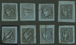 GJ.1, Un Real M.C. blue, reconstruction of the block with the 8 ...