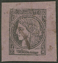 GJ.9, dark rose-lilac, type 2, on fragment of the envelope that it ...