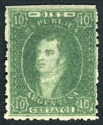 GJ.23, worn impression, bluish green, mint, VF quality, catalog value ...