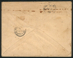 GJ.84, 5c. Rivadavia with large collar, franking a cover sent to ...