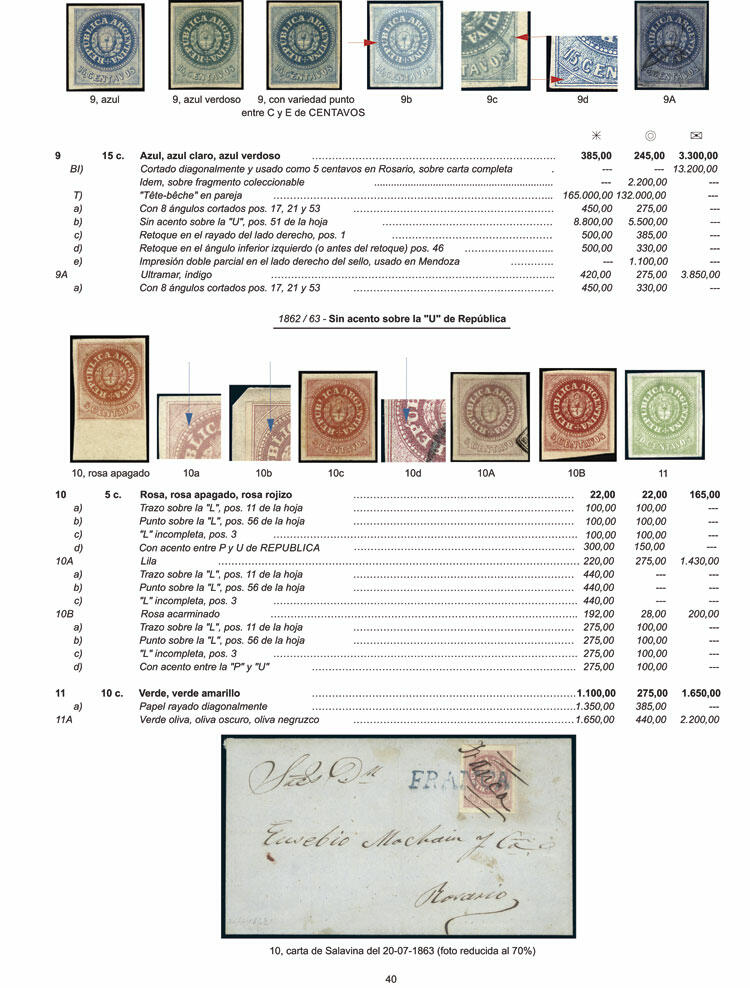 Image 3 for lot number 1 for Philatino #2605 - Argentina: Selection