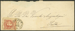 GJ.38, franking a cover sent to Salta on 24/AP/1875, with circular ...