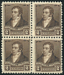 GJ.139, 2c. Rivadavia, proof in dun, printed on unwatermarked Zárate ...