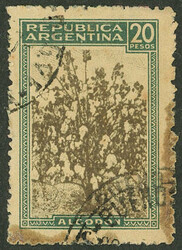 GJ.816F, $20 FORGERY, lithographed, used in Buenos Aires, with small ...