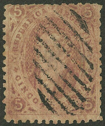GJ.20, 3rd printing, with complete "ellipe of 9 bars" cancel of ...