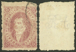 GJ.25, 4th printing, rare "dull rose" color, with variety "spot on ...