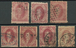 GJ.25, 4th printing, 7 used examples of excellent quality, varied ...