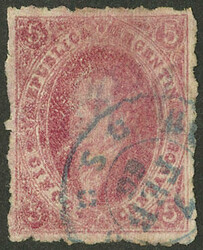 GJ.25, 4th printing, with BLUE datestamp of Buenos Aires, very scarce ...