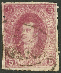 GJ.26, 5th printing, rare lilacish shade, POSITION 100 (double line ...