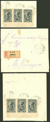 10/OC/1922 Large part of a registered cover addressed to the courts ...