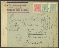 PRISONER OF WAR IN BRAZIL: Cover sent from Rio de Janeiro to ...