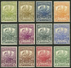 Sc.115/126, 1919 Caribou, complete set of 12 mint values, VF quality!