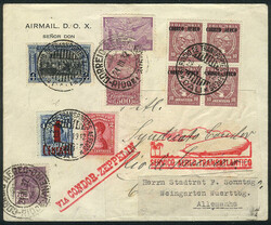 ZEPPELIN + MIXED POSTAGE: Cover sent by airmail from Cali to Rio de ...