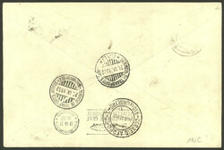 ZEPPELIN + RARE MIXED POSTAGE Colombia-Brazil: Cover sent from Cali ...