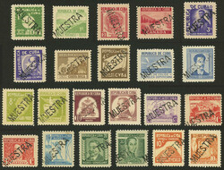 Yvert 239/253 + A.24/29 (without 26) + E.8/9, 1937 Association of ...