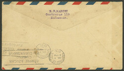 1/JUL/1931 First flight Antilla - Cienfuegos, cover of fine quality, ...