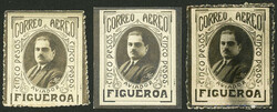 1919, Semi-official cinderella with portrait of aviator Clodomiro ...