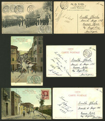 RARE DESTINATION: 3 Postcards sent from La Canea to Argentina in 1911 ...