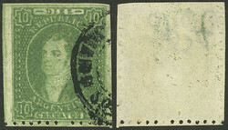 GJ.23c, 10c. green, INVERTED WATERMARK variety, very rare, excellent ...