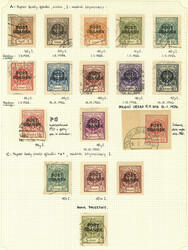 Collection on 21 album pages with all the scarce stamps and of high ...