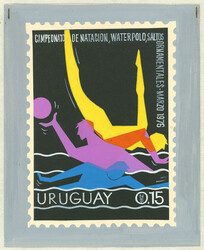 Sc.934, 1976 Championship of swimming, diving and water-polo, 3 ...