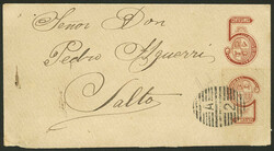 Ciardi ST5 envelope + additional postage of 5c. (cut out from a ...