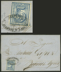 Entire letter dated Casa Blanca 16/SE/1871 and sent to Buenos Aires ...