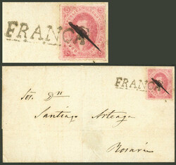 GJ.33, folded cover of BELLA VISTA (Corrientes) 26/MAR/1868, to ...