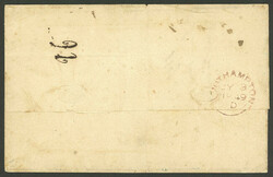 27/JUN/1849 Frankfurt - Rio de Janeiro: Folded cover sent via ...