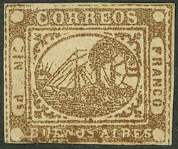 GJ.10, IN Ps, yellowish dun, MINT, small defect very well repaired, ...