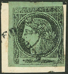 GJ.4, 5c. yellow-green, type 5, on fragment with datestamp of ...