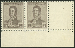 GJ.459CD, 1918 2c. San Martín with RIGHT LABEL, MNH (+50%), ...