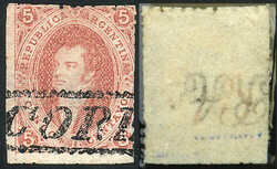 GJ.28c, WATERMARK INVERTED variety, used in Córdoba, VF quality, ...