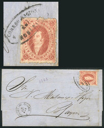 GJ.28h, 6th printing perforated, with PARCHMENT-LIKE PAPER variety, ...