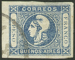 GREAT RARITY: GJ.17, with a foreign receiving cancel, probably ...