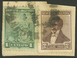 RARE COMBINATION and late use: GJ.218, 1c. Seated Liberty + 398 (2c. ...