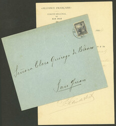 GJ.219, 2c. Seated Liberty, franking ALONE a cover (unsealed, with ...