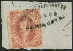 GJ.19, 1st or 2nd printing, superb example on fragment with complete ...