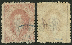 GJ.19e, 1st or 2nd printing, THIN PAPER, with vertical line watermark ...