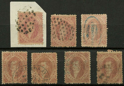 GJ.20, 3rd printing, 7 used examples (one on fragment), all in ...