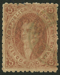 GJ.20, 3rd printing, with gray "SALAVINA-FRANCA" cancel (+600%), rare ...