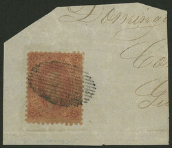 GJ.20, 3rd printing, splendid stamp on fragment with mute cancel of ...
