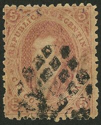 GJ.20, 3rd printing, with mute cancel of LA PAZ (Entre Ríos, +150%), ...