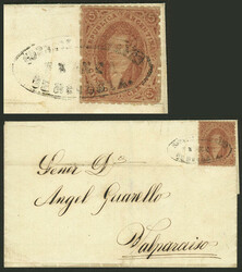 GJ.20d, 3rd printing, "poorly wiped plate" variety, franking a folded ...