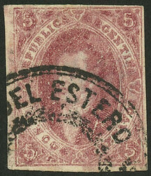 GJ.26, 5th printing, in rare light rose-carmine color, with printing ...