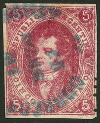 GJ.26, 5th printing, rimless datestamp of Concepcióin del Uruguay in ...