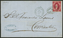 GJ.26, 5th printing, franking a folded cover sent from Rosario to ...