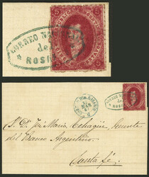 GJ.26, typical example from 5th printing, franking a folded cover ...