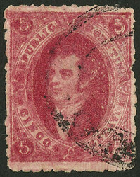 GJ.26A, 5th printing, cerise-carmine, cancel of CATAMARCA, excellent ...